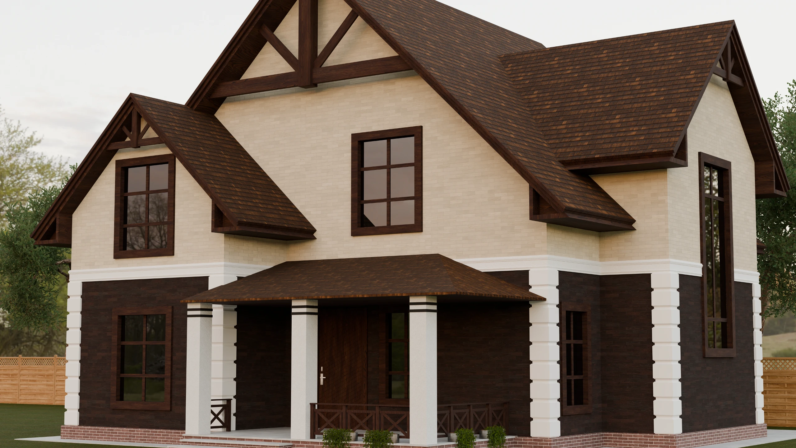 W07 W — installed on a house facade