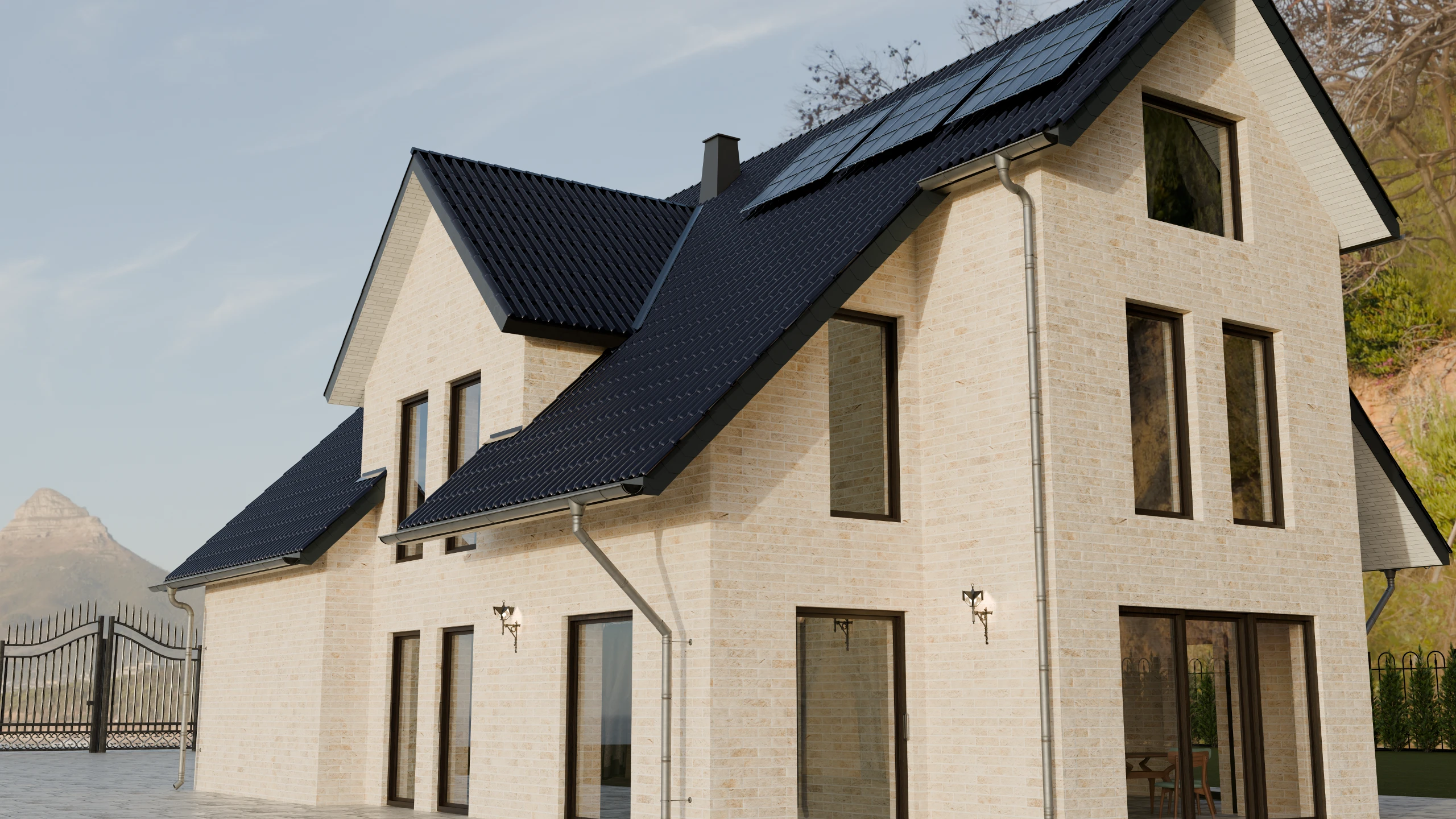 BR03 EAL — installed on a house facade