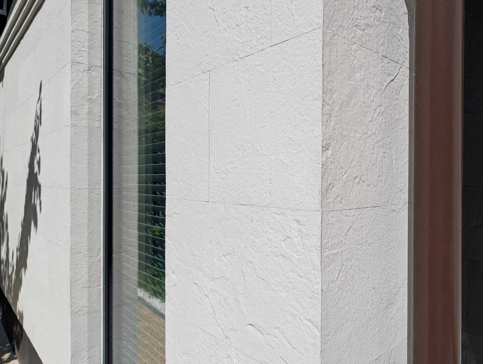Slate Beige flexible cladding — facade detail — 2